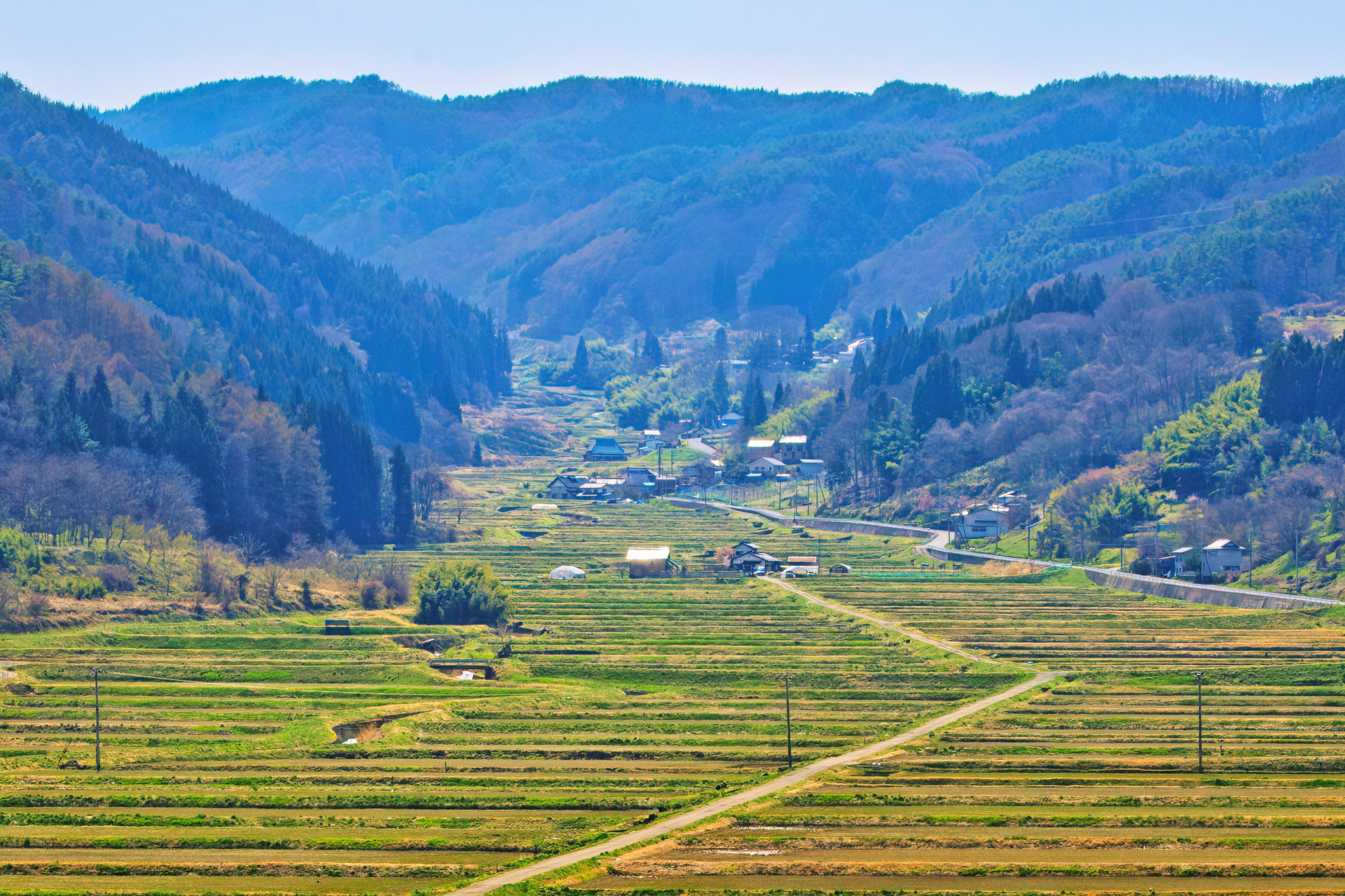 信州の山岳風景